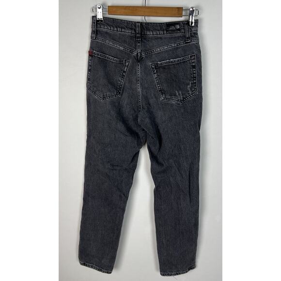 BDG Urban Outfitters High Rise MOM Jeans Black Wash Distressed Size 26 Women’s - Picture 2 of 6